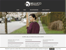 Tablet Screenshot of bellucciaudio.com